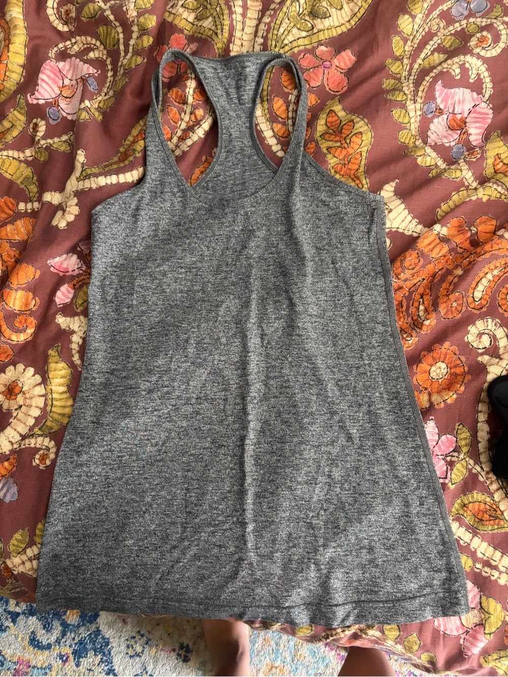 lululemon athletica Gray Racerback Tank Top